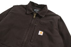 画像2: Used Carhartt Duck Ridge Coat Dark Brown (2)