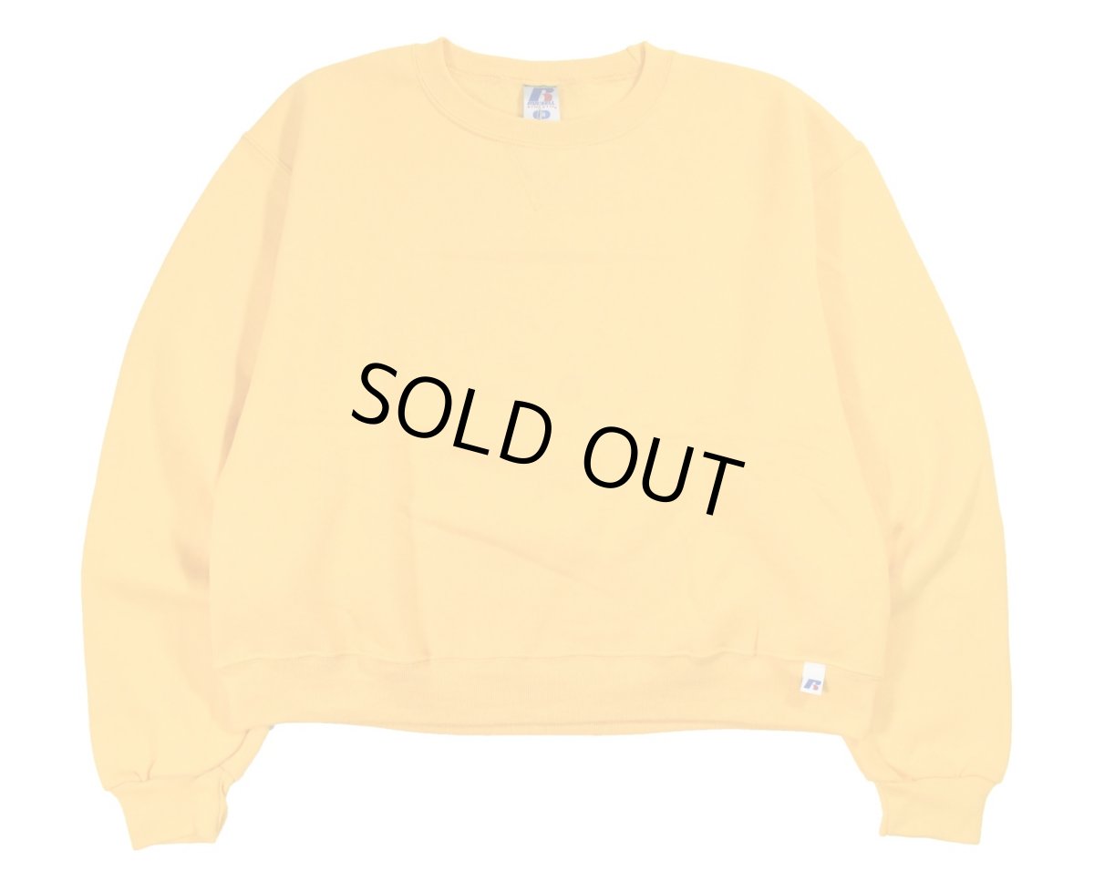 画像1: Deadstock Russell Athletic Blank Sweat Shirt Yellow (1)