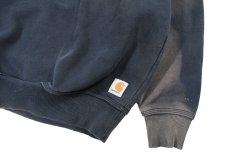 画像3: Used Carhartt Sweat Shirt Fade Navy (3)