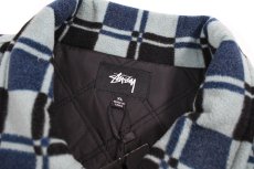 画像4: Stussy Brent Polar Fleece Jacket Blue (4)