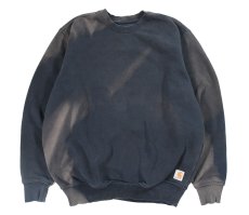 画像1: Used Carhartt Sweat Shirt Fade Navy (1)