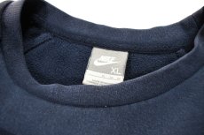 画像4: Used Nike Raglan Sleeve Sweat Shirt Fade Navy (4)