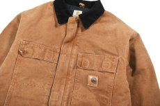 画像2: Used Carhartt Duck Insulated Traditional Coat Brown (2)