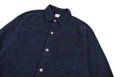 画像2: Used Gap Fleece Shirt Navy (2)