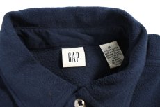 画像4: Used Gap Fleece Shirt Navy (4)