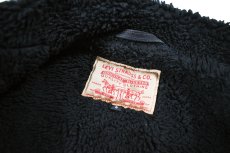 画像4: 96' Used Levi's Denim Sherpa Jacket Black made in USA (4)