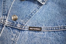 画像5: Used Biker Blues Harley-Davidson Denim Jacket made in USA  (5)