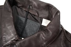 画像4: Levi's Leather Trucker Jacket Brown リーバイス (4)