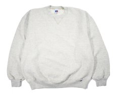 画像1: Used Russell Athletic Blank Sweat Shirt Oatmeal made in USA (1)