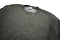 画像2: Used Russell Athletic Blank Sweat Shirt Olive (2)