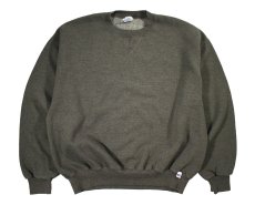 画像1: Used Russell Athletic Blank Sweat Shirt Olive (1)