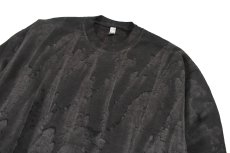 画像2: Los Angeles Apparel 14oz Drip Dye Crewneck Sweat Shirt Black ロサンゼルスアパレル (2)