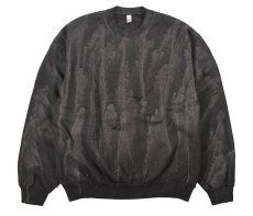 画像1: Los Angeles Apparel 14oz Drip Dye Crewneck Sweat Shirt Black ロサンゼルスアパレル (1)