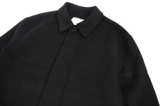 画像2: Calvin Klein Wool Trench Coat Black カルバンクライン (2)