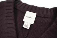 画像4: Calvin Klein V-Neck Knit Sweater Brown カルバンクライン (4)