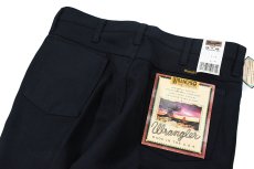 画像4: Deadstock Wrangler Wrancher Dress Jeans Navy made in USA (4)