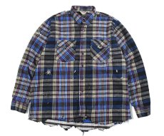 画像1: Used Winter Run Customized Heavy Flannel Shirt made in USA (1)