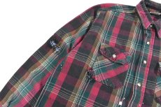 画像3: Used Five Brothers Customized Heavy Flannel Shirt (3)