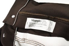 画像5: Used Wrangler Wrancher Dress Jeans Brown (5)