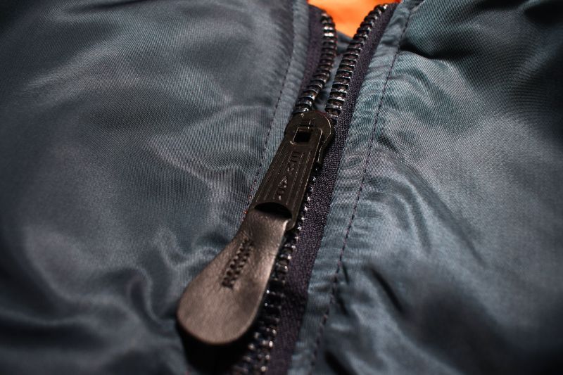 zip ma-1 bomber jacket - ブルゾン