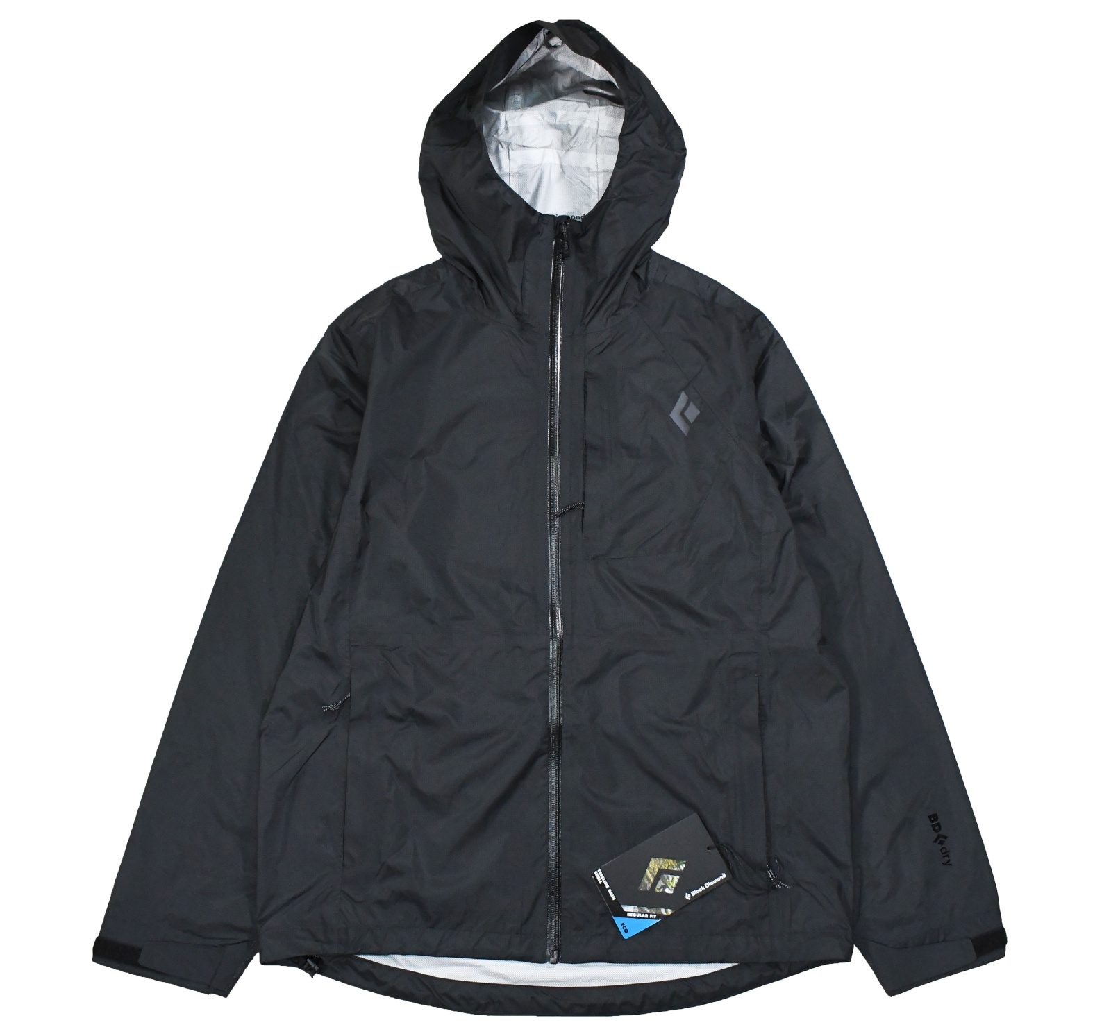 Black Diamond Treeline Rain Shell Jacket Black