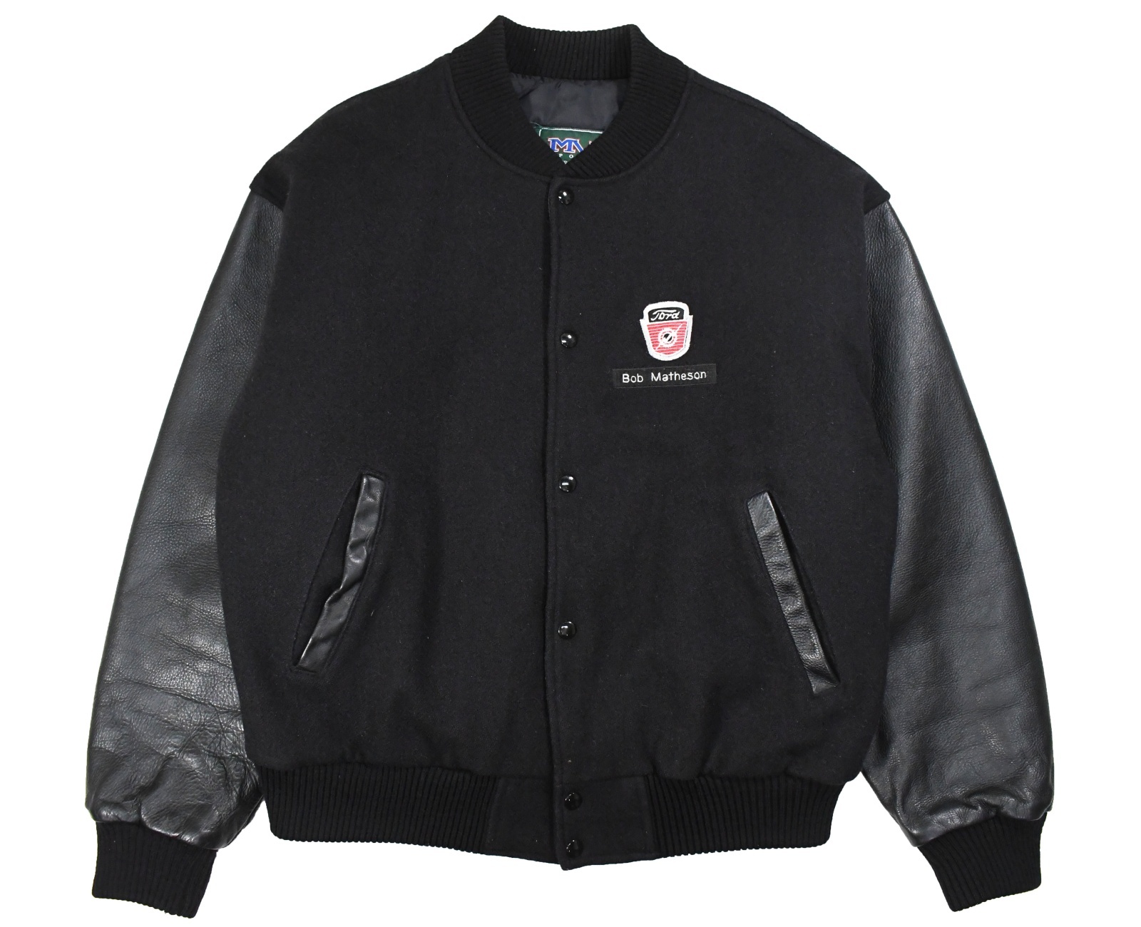 Used MV Sport Melton/Leather Varsity Jacket 