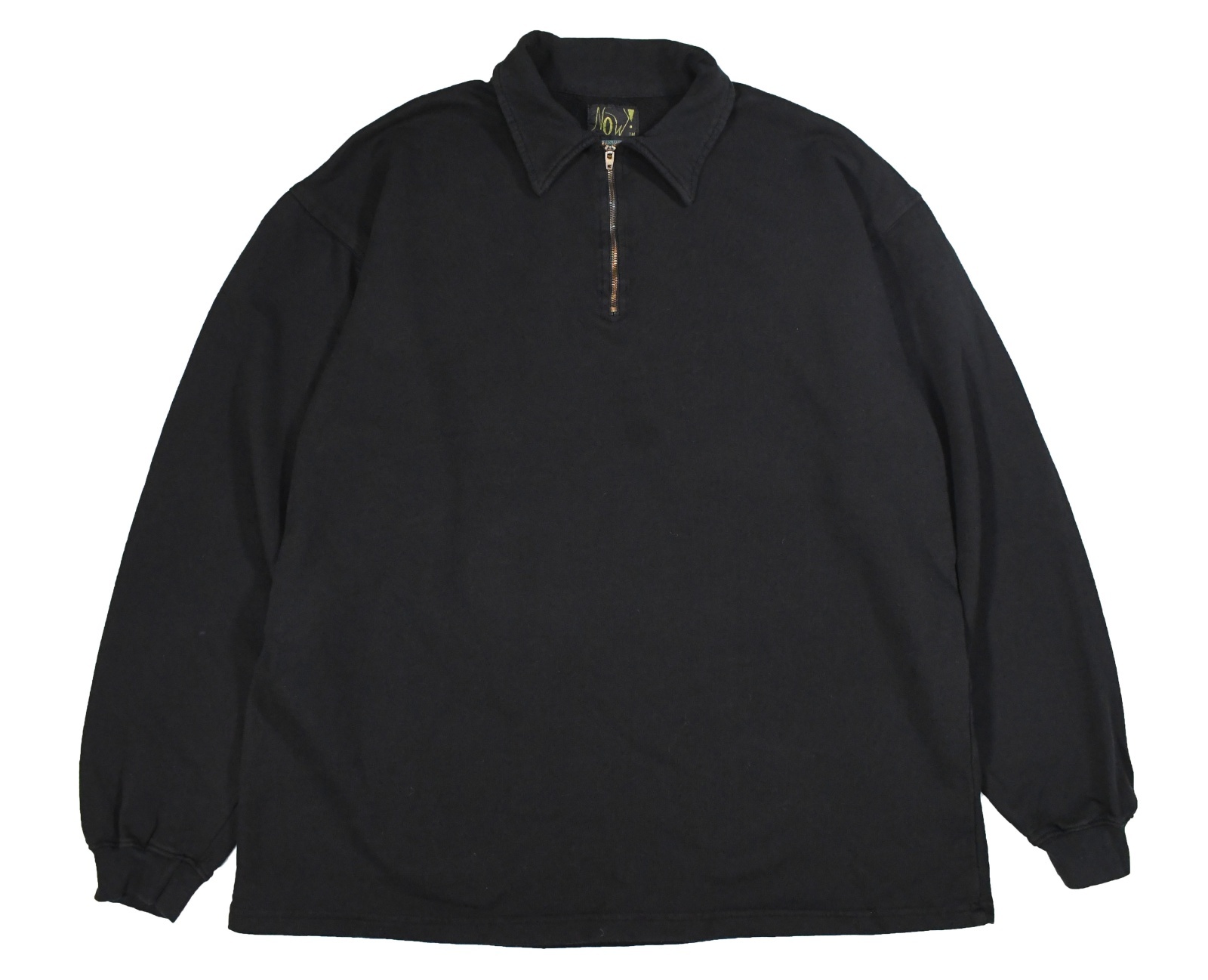 Deadstock Now Sweat Polo Over Dye Black made in USA