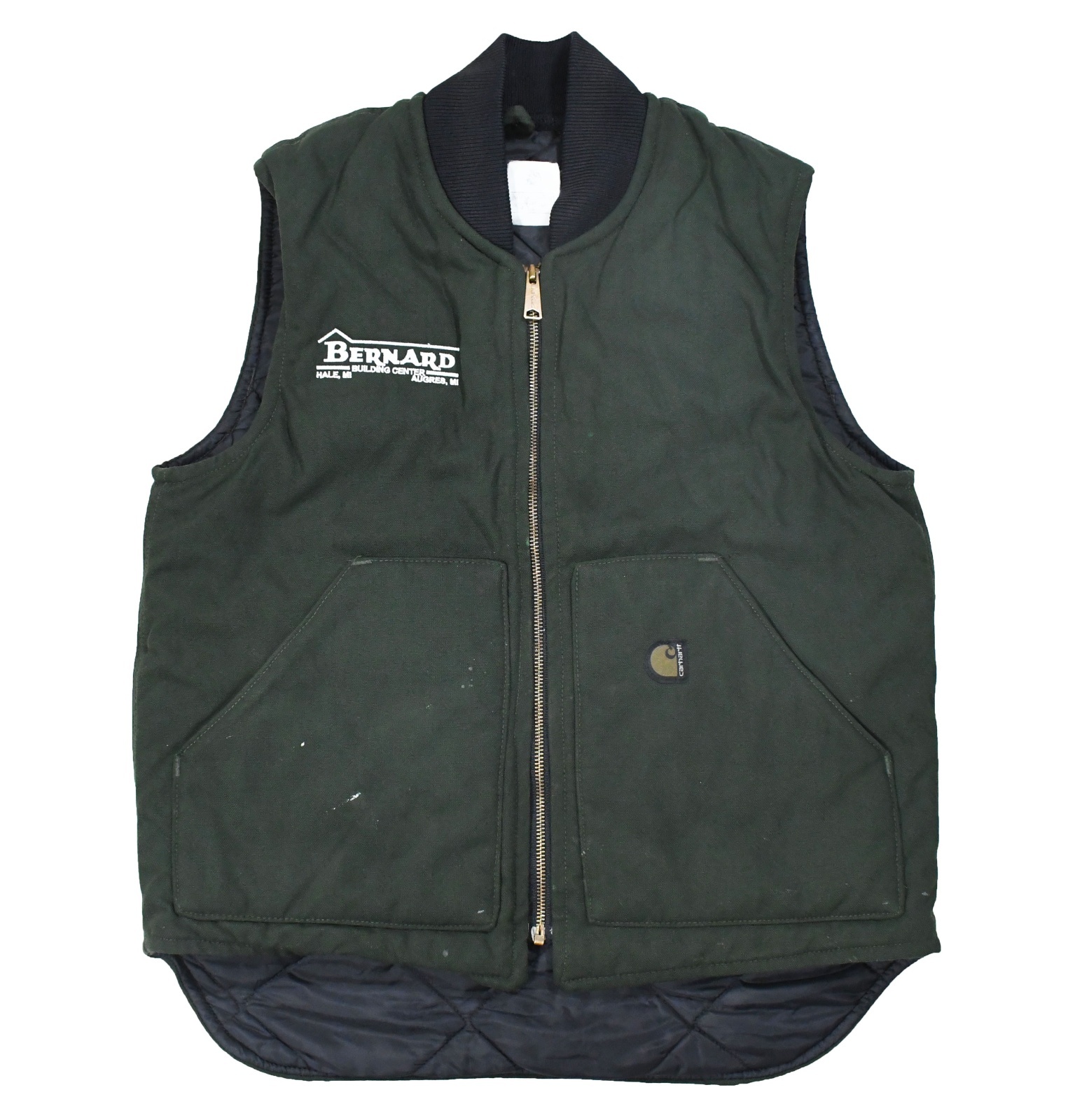 Used Carhartt Duck Vest Green 