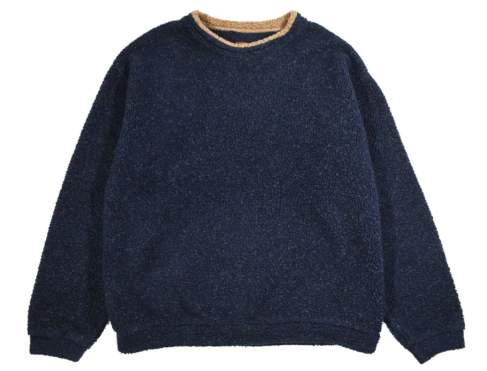 Used St John's Bay Fleece Crew Neck Navy made in USA