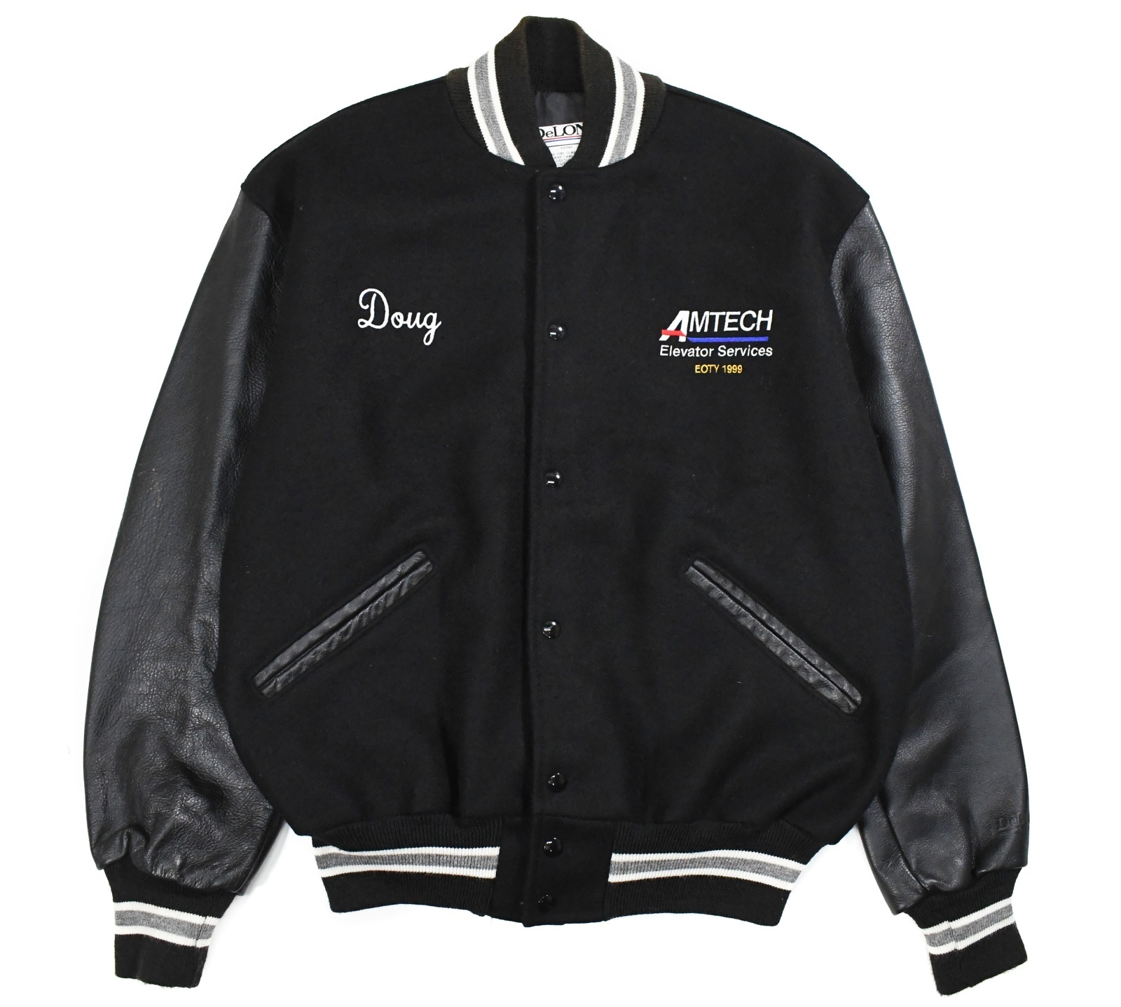 Used DeLong Melton/Leather Varsity Jacket 