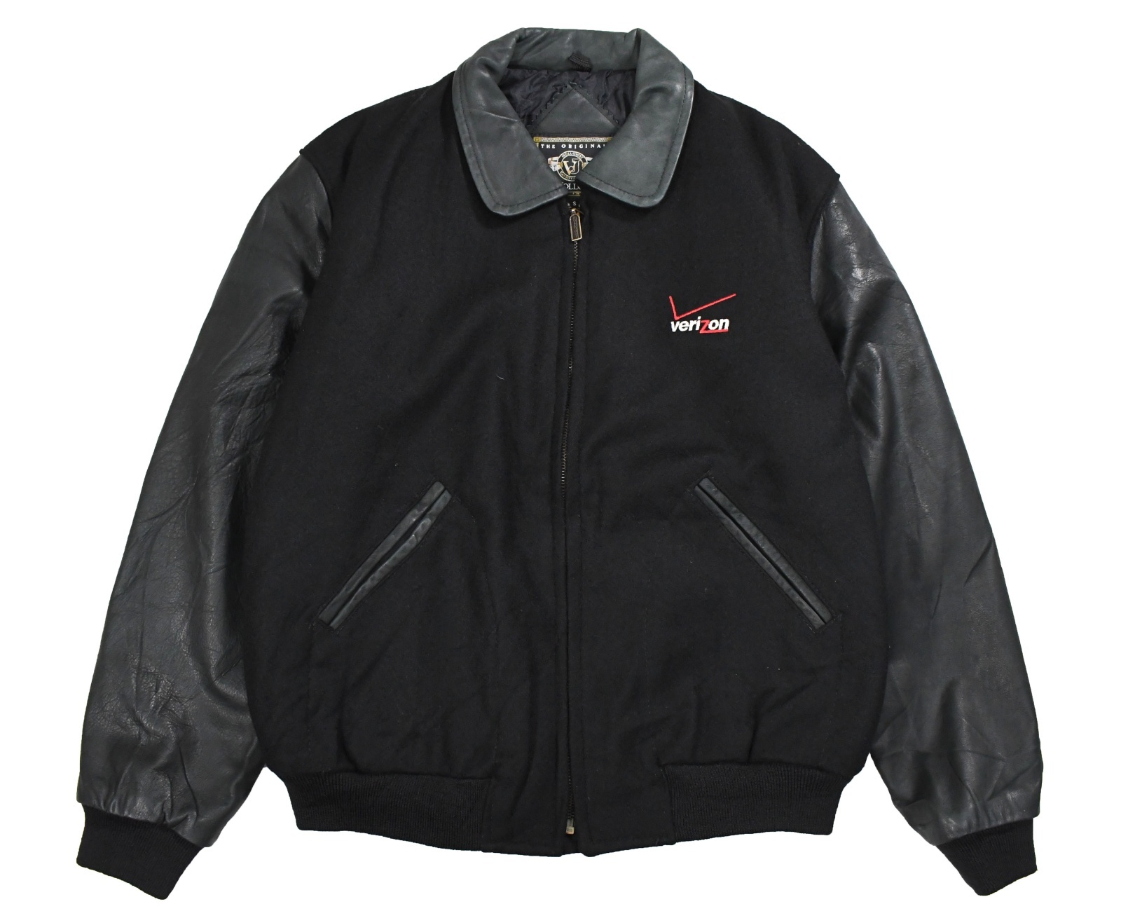 Used Holloway Melton/Leather Varsity Jacket 