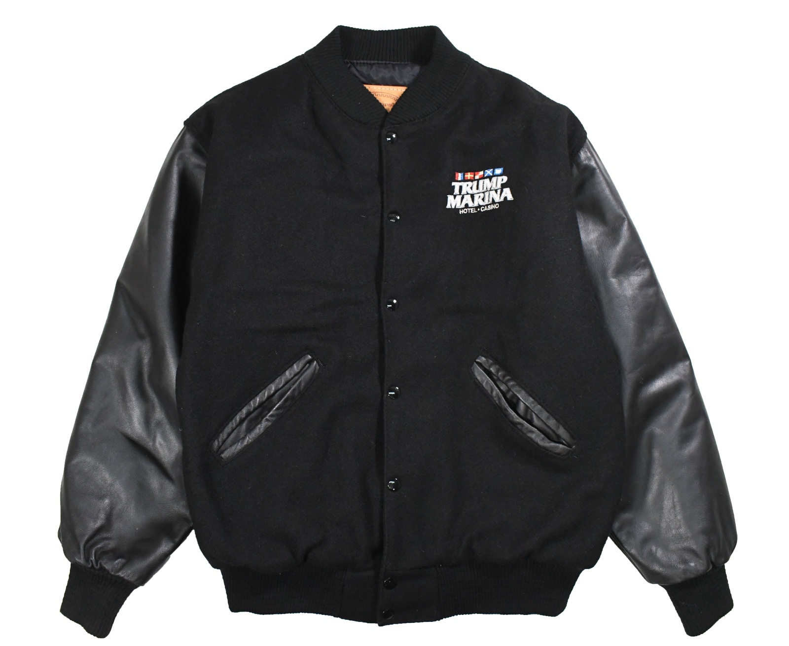 Used Carroll Original Wear Melton/Leather Varsity Jacket 